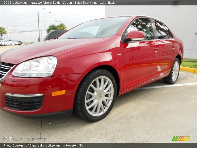 Salsa Red / Anthracite Black 2008 Volkswagen Jetta Wolfsburg Edition Sedan