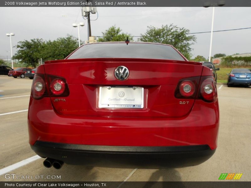 Salsa Red / Anthracite Black 2008 Volkswagen Jetta Wolfsburg Edition Sedan