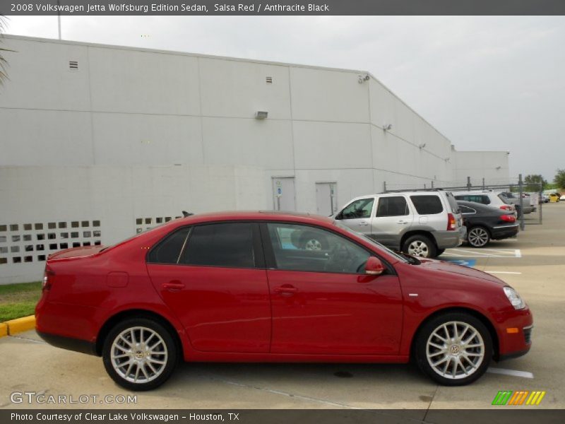 Salsa Red / Anthracite Black 2008 Volkswagen Jetta Wolfsburg Edition Sedan