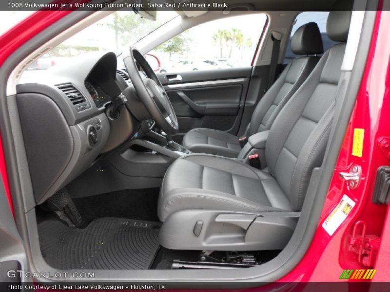  2008 Jetta Wolfsburg Edition Sedan Anthracite Black Interior