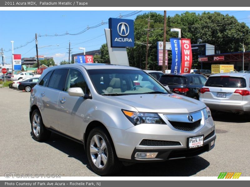 Palladium Metallic / Taupe 2011 Acura MDX