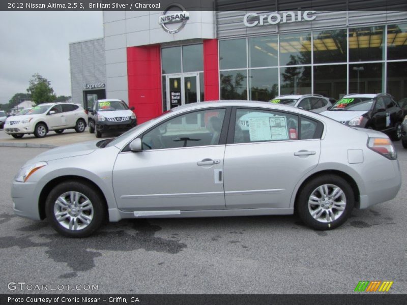 Brilliant Silver / Charcoal 2012 Nissan Altima 2.5 S