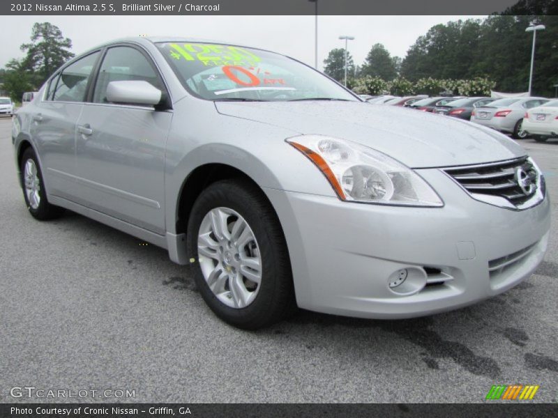 Brilliant Silver / Charcoal 2012 Nissan Altima 2.5 S