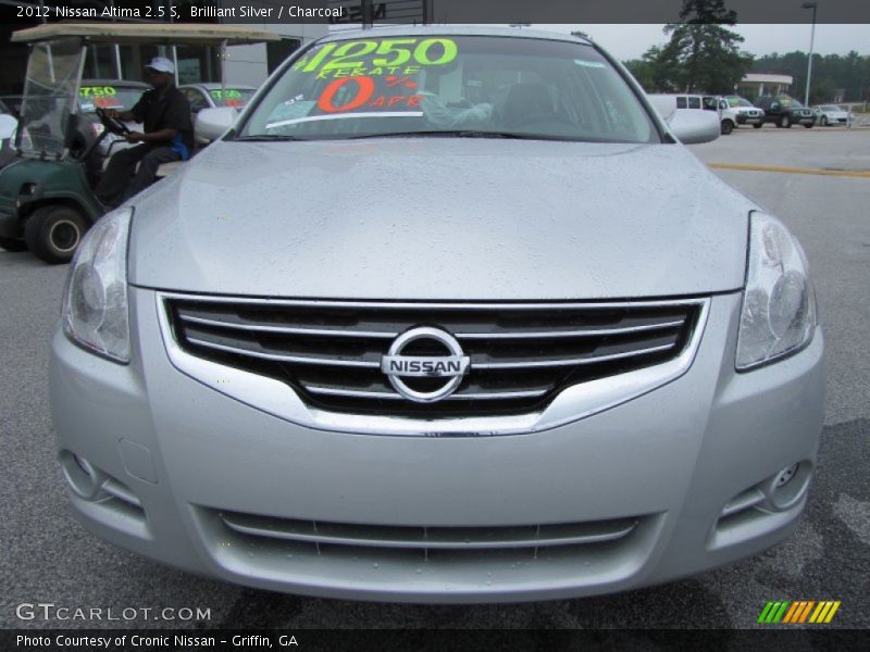 Brilliant Silver / Charcoal 2012 Nissan Altima 2.5 S