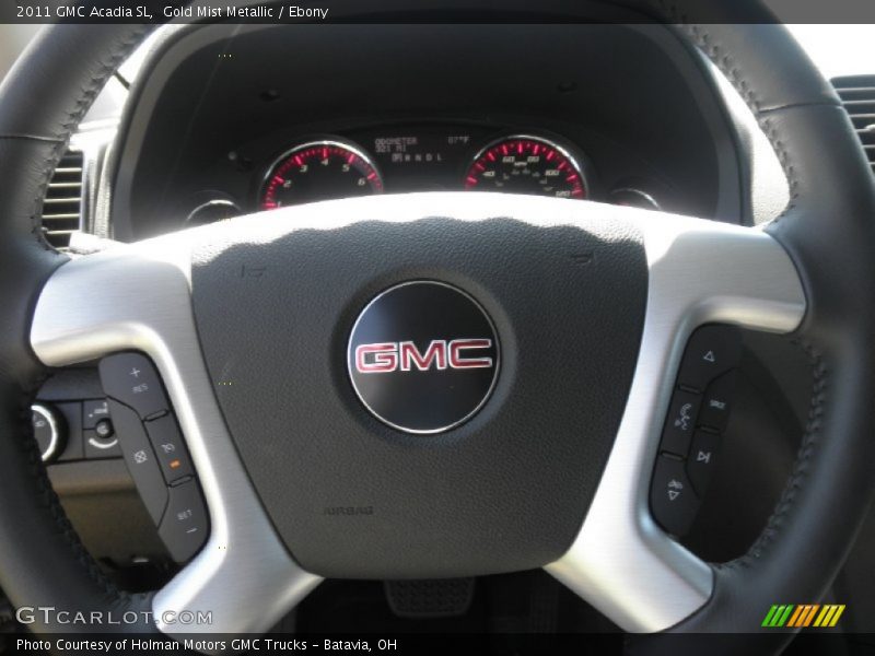 Gold Mist Metallic / Ebony 2011 GMC Acadia SL