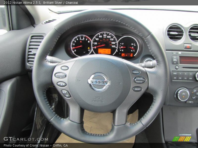 Brilliant Silver / Charcoal 2012 Nissan Altima 2.5 S