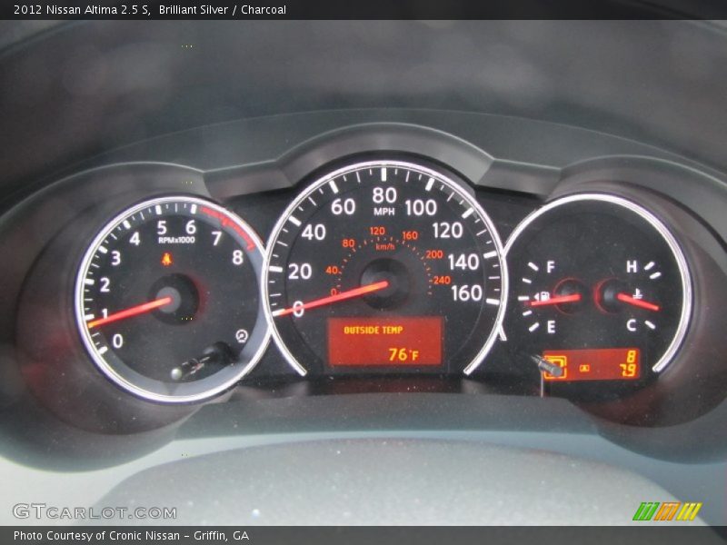 Brilliant Silver / Charcoal 2012 Nissan Altima 2.5 S