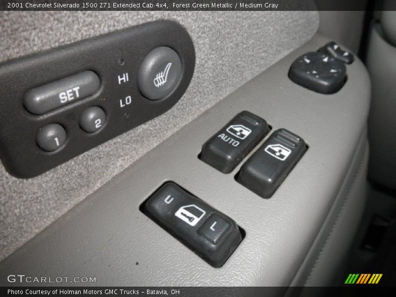 Forest Green Metallic / Medium Gray 2001 Chevrolet Silverado 1500 Z71 Extended Cab 4x4
