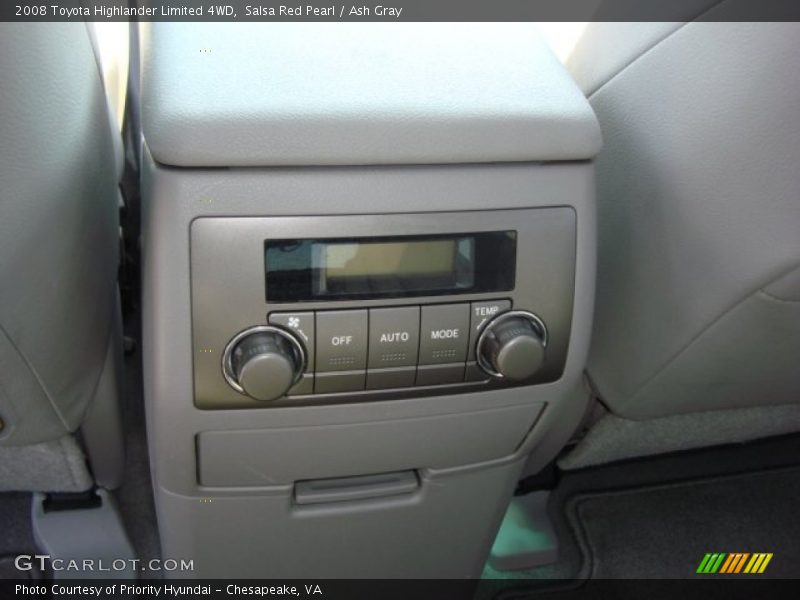 Salsa Red Pearl / Ash Gray 2008 Toyota Highlander Limited 4WD