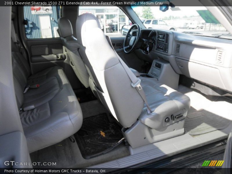 Forest Green Metallic / Medium Gray 2001 Chevrolet Silverado 1500 Z71 Extended Cab 4x4