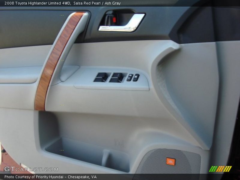 Salsa Red Pearl / Ash Gray 2008 Toyota Highlander Limited 4WD