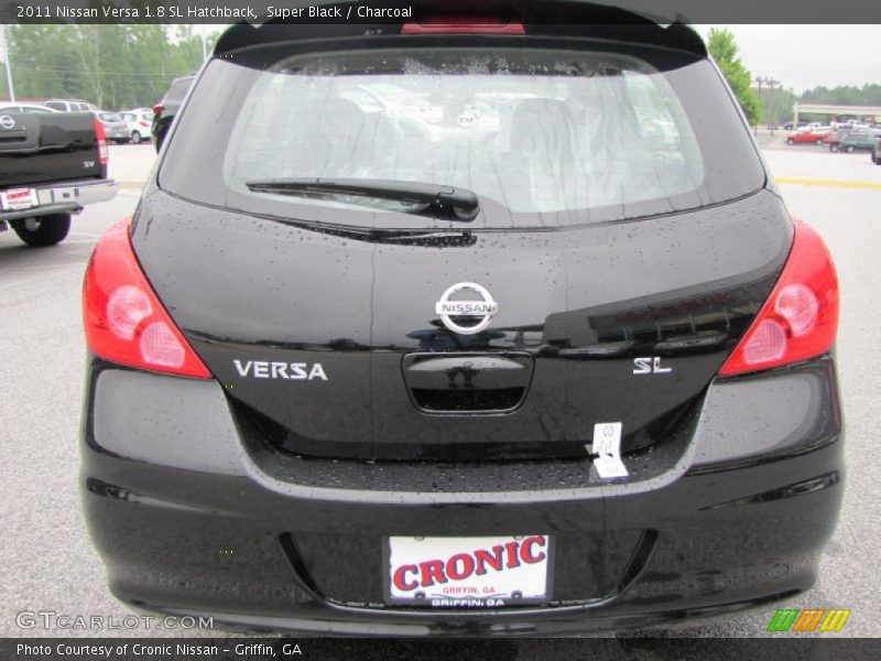 Super Black / Charcoal 2011 Nissan Versa 1.8 SL Hatchback