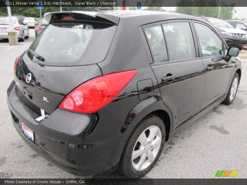 Super Black / Charcoal 2011 Nissan Versa 1.8 SL Hatchback