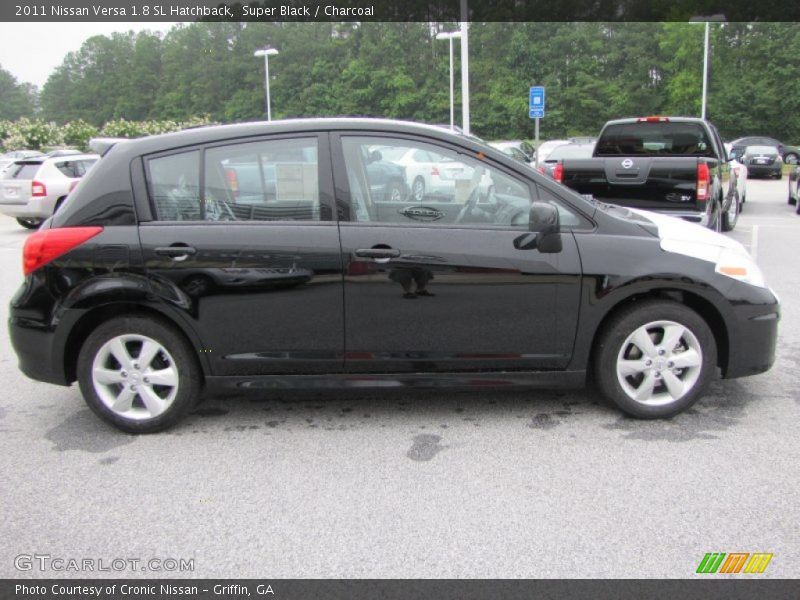 Super Black / Charcoal 2011 Nissan Versa 1.8 SL Hatchback