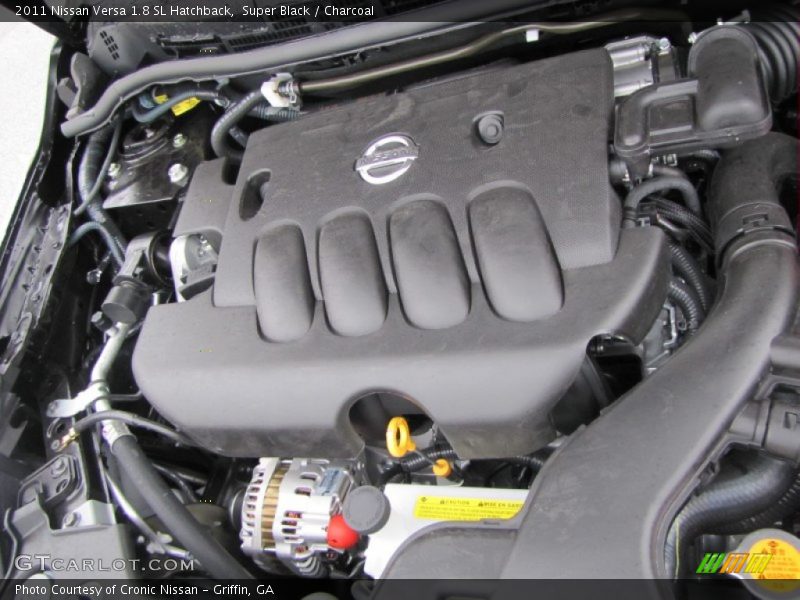 Super Black / Charcoal 2011 Nissan Versa 1.8 SL Hatchback