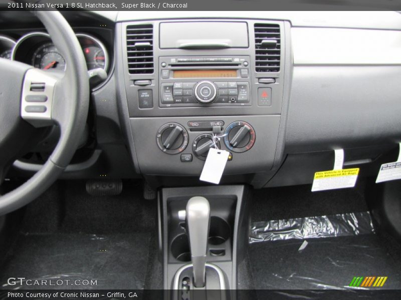 Super Black / Charcoal 2011 Nissan Versa 1.8 SL Hatchback