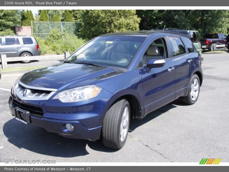 Royal Blue Pearl / Taupe 2008 Acura RDX