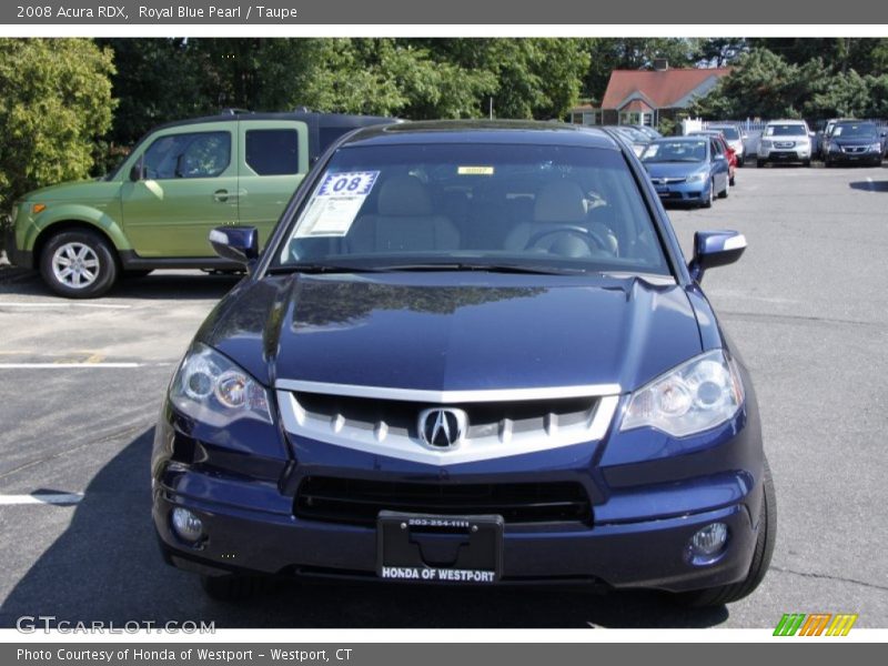 Royal Blue Pearl / Taupe 2008 Acura RDX