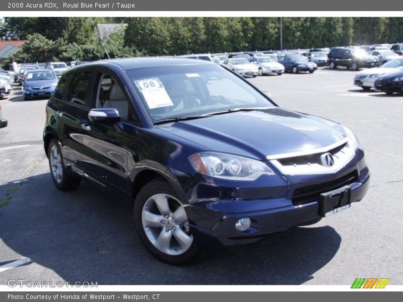 Royal Blue Pearl / Taupe 2008 Acura RDX