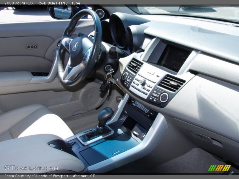Royal Blue Pearl / Taupe 2008 Acura RDX