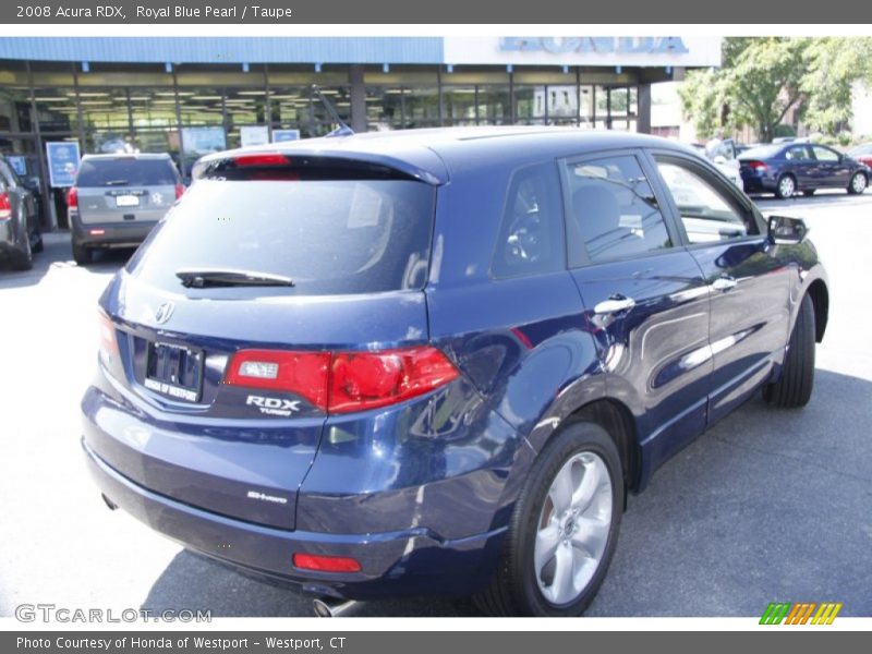 Royal Blue Pearl / Taupe 2008 Acura RDX
