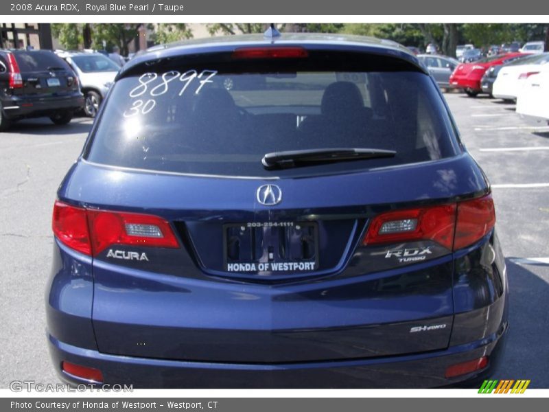 Royal Blue Pearl / Taupe 2008 Acura RDX