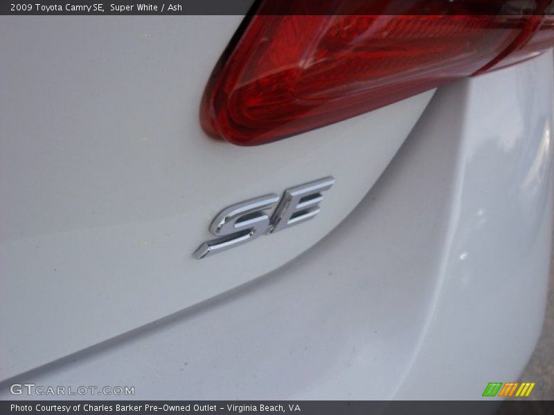 Super White / Ash 2009 Toyota Camry SE