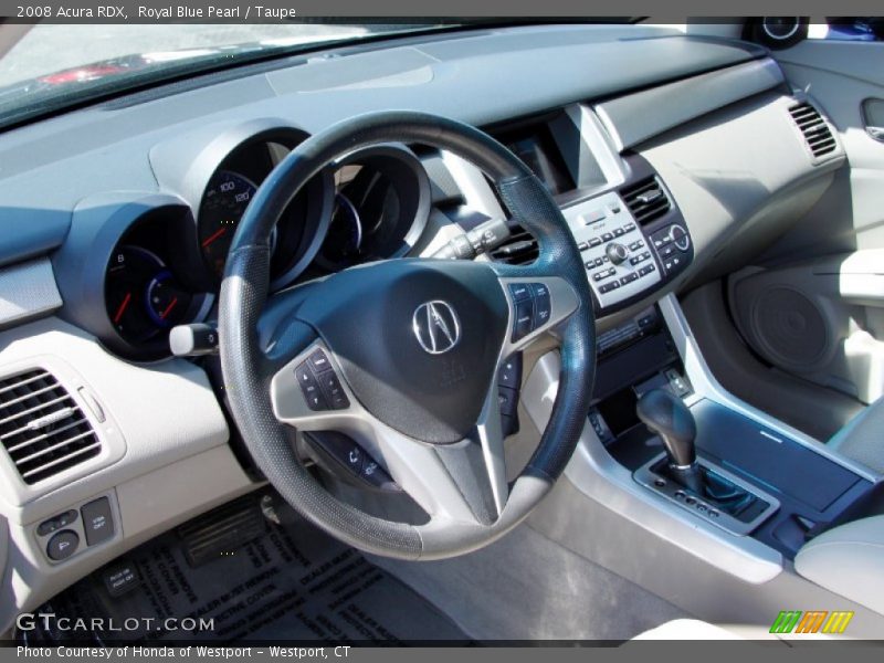 Royal Blue Pearl / Taupe 2008 Acura RDX