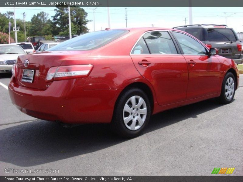 Barcelona Red Metallic / Ash 2011 Toyota Camry LE