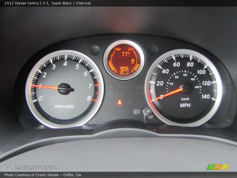 Super Black / Charcoal 2012 Nissan Sentra 2.0 S