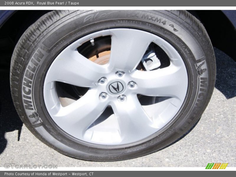 Royal Blue Pearl / Taupe 2008 Acura RDX