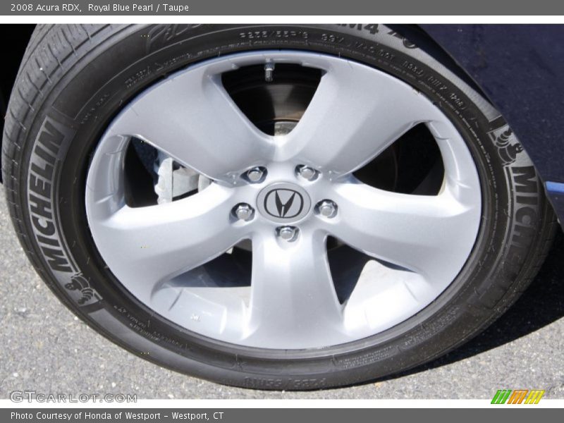 Royal Blue Pearl / Taupe 2008 Acura RDX
