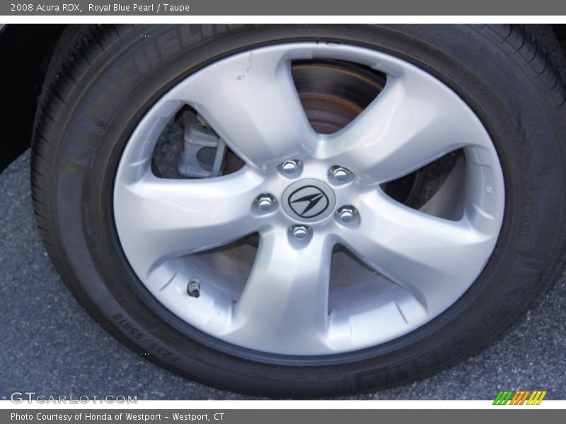 Royal Blue Pearl / Taupe 2008 Acura RDX
