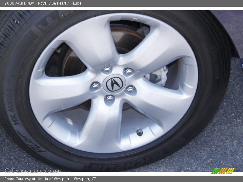 Royal Blue Pearl / Taupe 2008 Acura RDX
