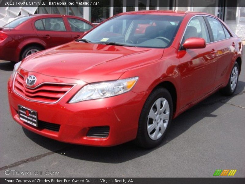 Barcelona Red Metallic / Ash 2011 Toyota Camry LE
