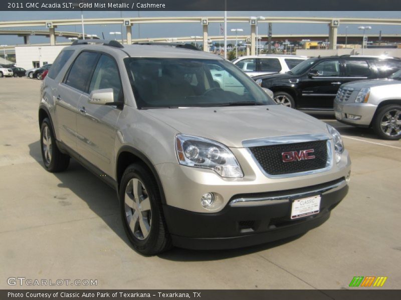 Gold Mist Metallic / Cashmere 2011 GMC Acadia SLT