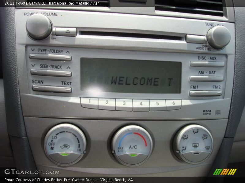 Barcelona Red Metallic / Ash 2011 Toyota Camry LE