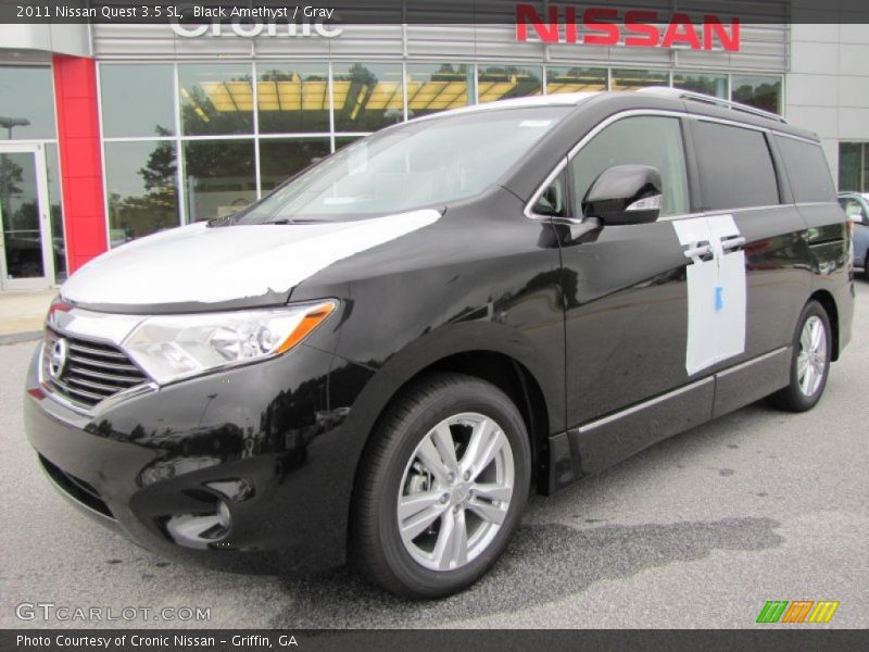 Black Amethyst / Gray 2011 Nissan Quest 3.5 SL