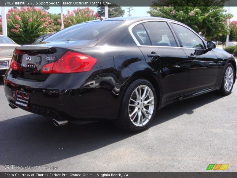 Black Obsidian / Stone Gray 2007 Infiniti G 35 S Sport Sedan