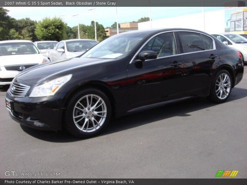 Black Obsidian / Stone Gray 2007 Infiniti G 35 S Sport Sedan