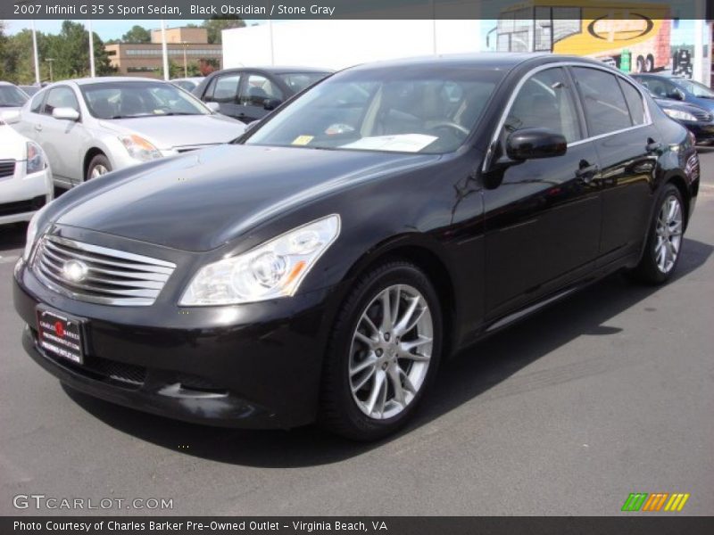 Black Obsidian / Stone Gray 2007 Infiniti G 35 S Sport Sedan