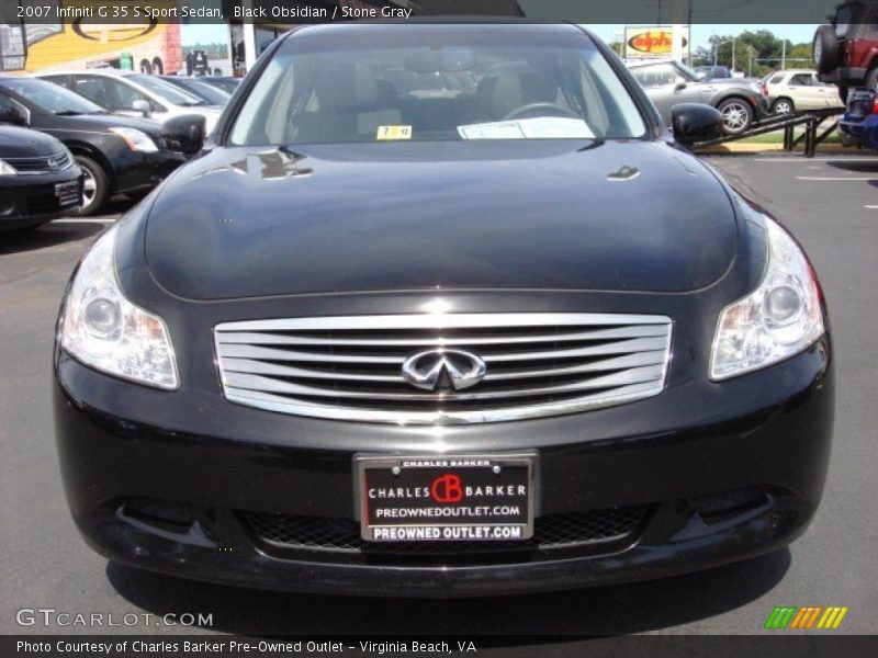 Black Obsidian / Stone Gray 2007 Infiniti G 35 S Sport Sedan