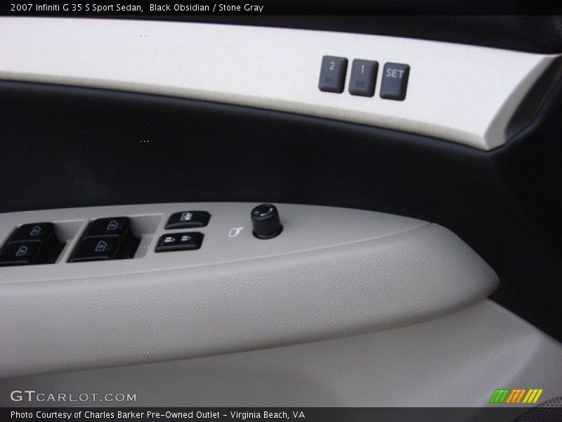 Black Obsidian / Stone Gray 2007 Infiniti G 35 S Sport Sedan