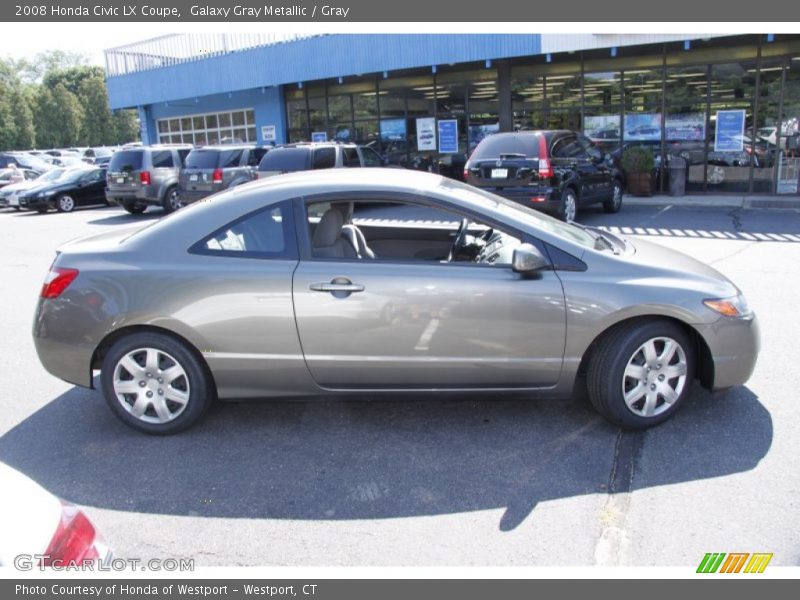 Galaxy Gray Metallic / Gray 2008 Honda Civic LX Coupe