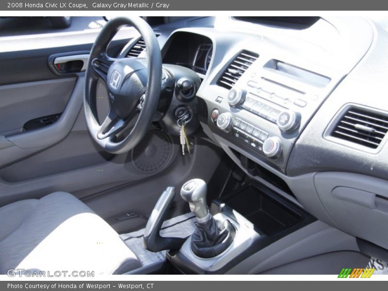Galaxy Gray Metallic / Gray 2008 Honda Civic LX Coupe