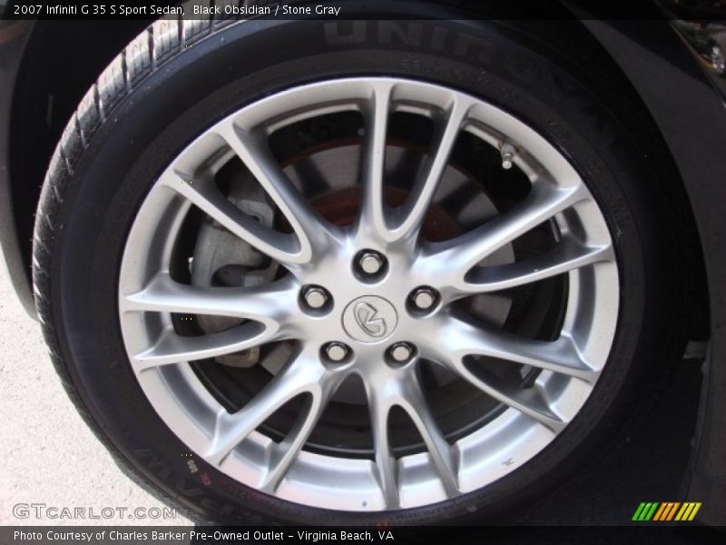 Black Obsidian / Stone Gray 2007 Infiniti G 35 S Sport Sedan