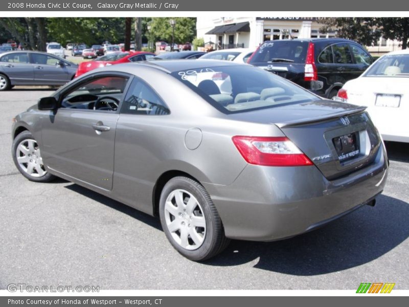 Galaxy Gray Metallic / Gray 2008 Honda Civic LX Coupe