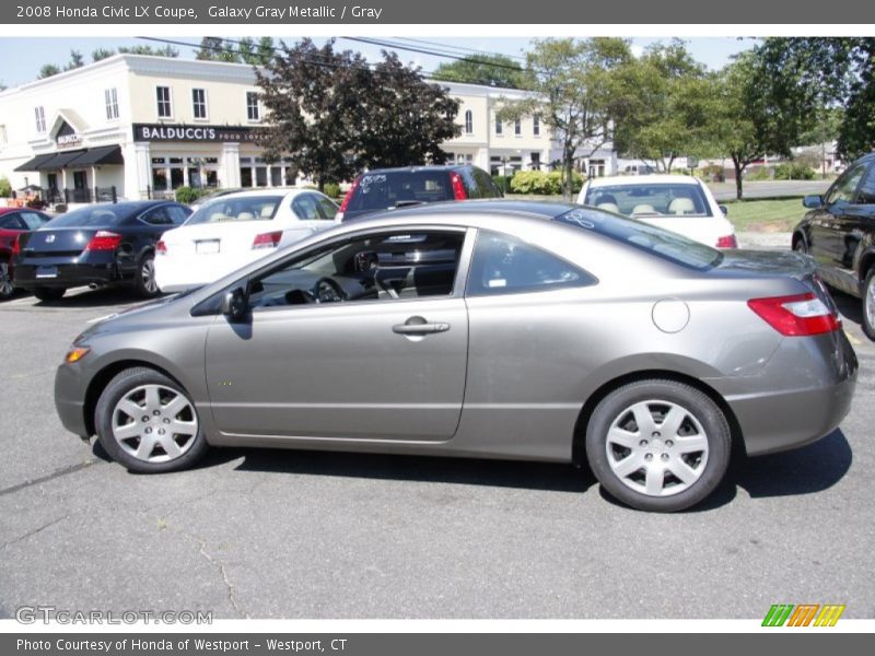Galaxy Gray Metallic / Gray 2008 Honda Civic LX Coupe