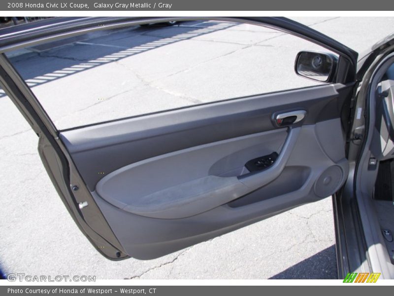 Galaxy Gray Metallic / Gray 2008 Honda Civic LX Coupe