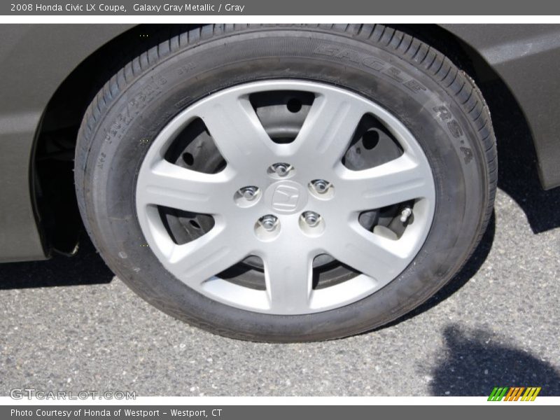 Galaxy Gray Metallic / Gray 2008 Honda Civic LX Coupe